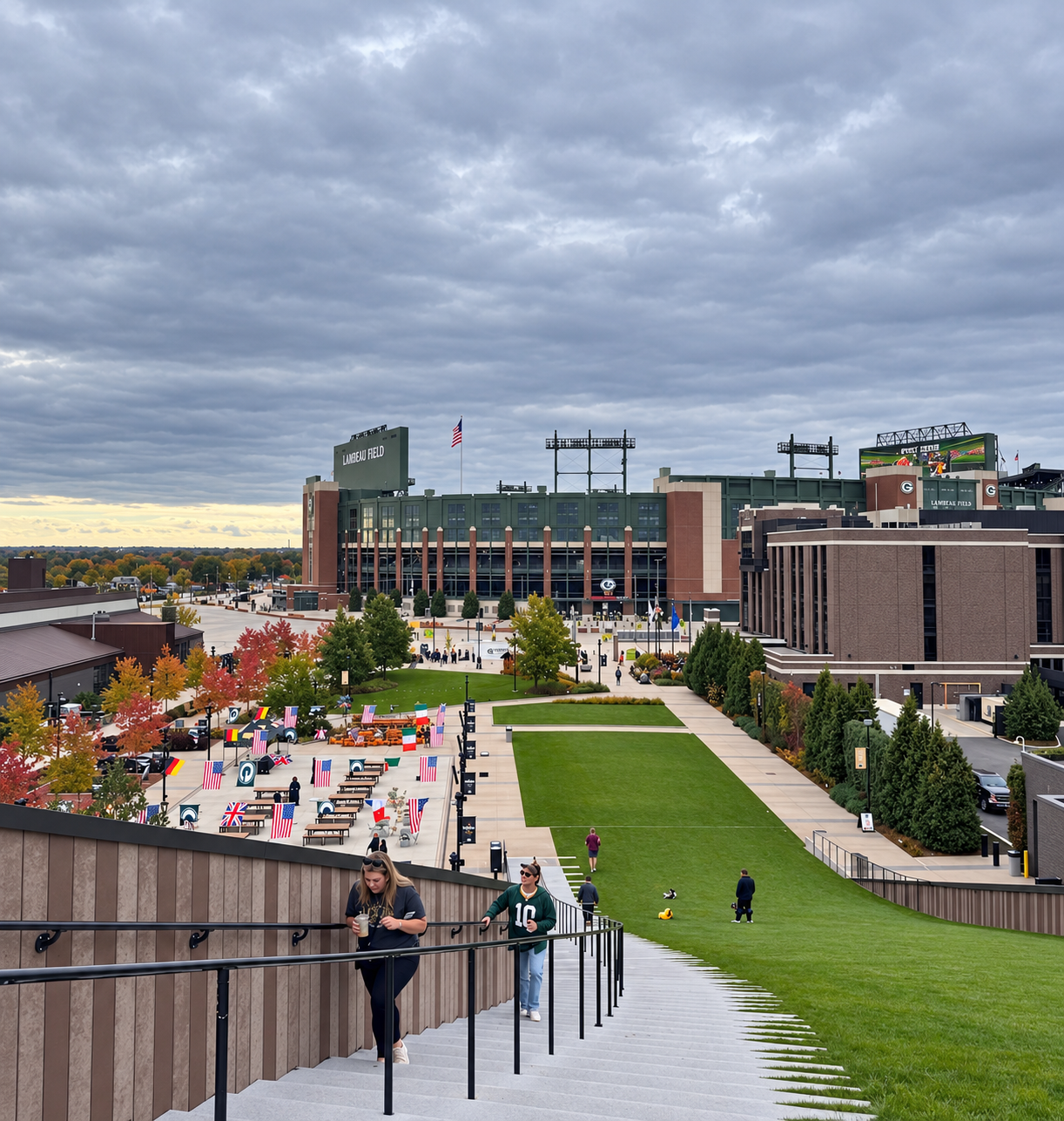 Titletown, just down the block